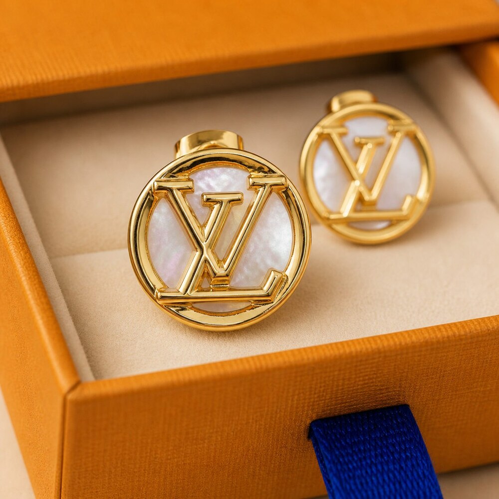 Louis Vuitton Signature Earrings Style 10 | New with Box - Picture 3 of 9
